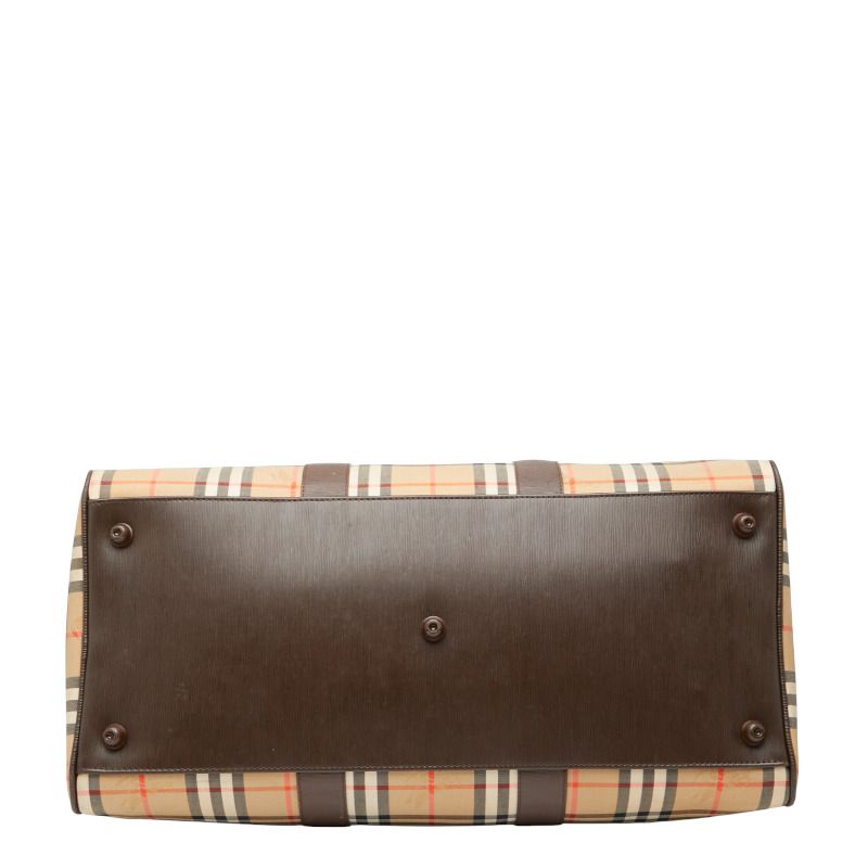 バーバリー ノバチェック シャドーホース ボストンバッグ トラベルバッグ ベージュ ブラウン マルチ キャンバス レザー レディース BURBERRY 1-0236904 DECORATOM_COM_BR
