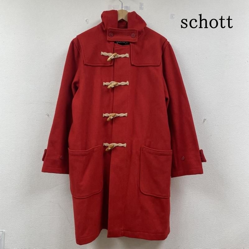 ショット 90s ダッフル コート ジャケット フード付き ウール ロング丈 無地 メンズ M ISItems 古着 50146100