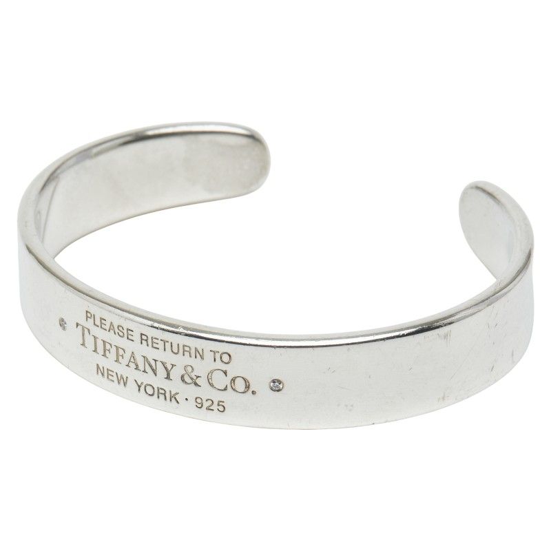 ティファニー リターン トゥ ティファニー ナロー カフ 2Pダイヤ SV925 シルバー レディース TIFFANY-Co. 1-0239618