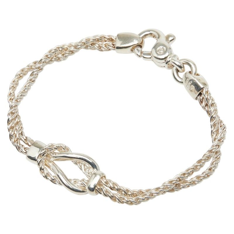 ティファニー センターノット ダブルループ SV925 シルバー レディース TIFFANY-Co. 1-0239624