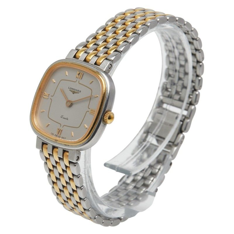 ロンジン シルバー ゴールド ステンレススチール メッキ レディース LONGINES 1-0239874