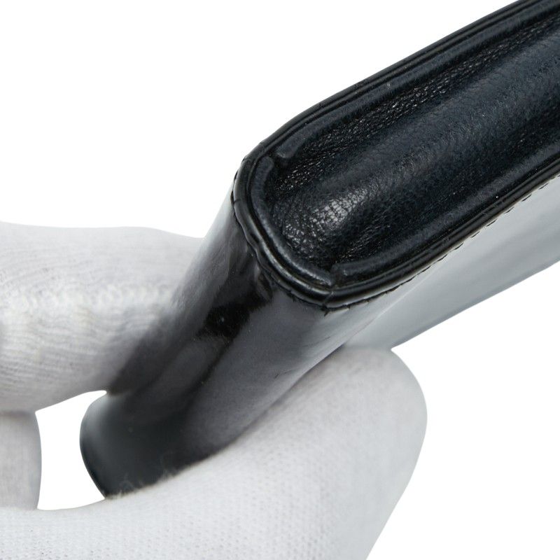 シャネル ココマーク ブラック エナメル レザー レディース CHANEL 1-0240026