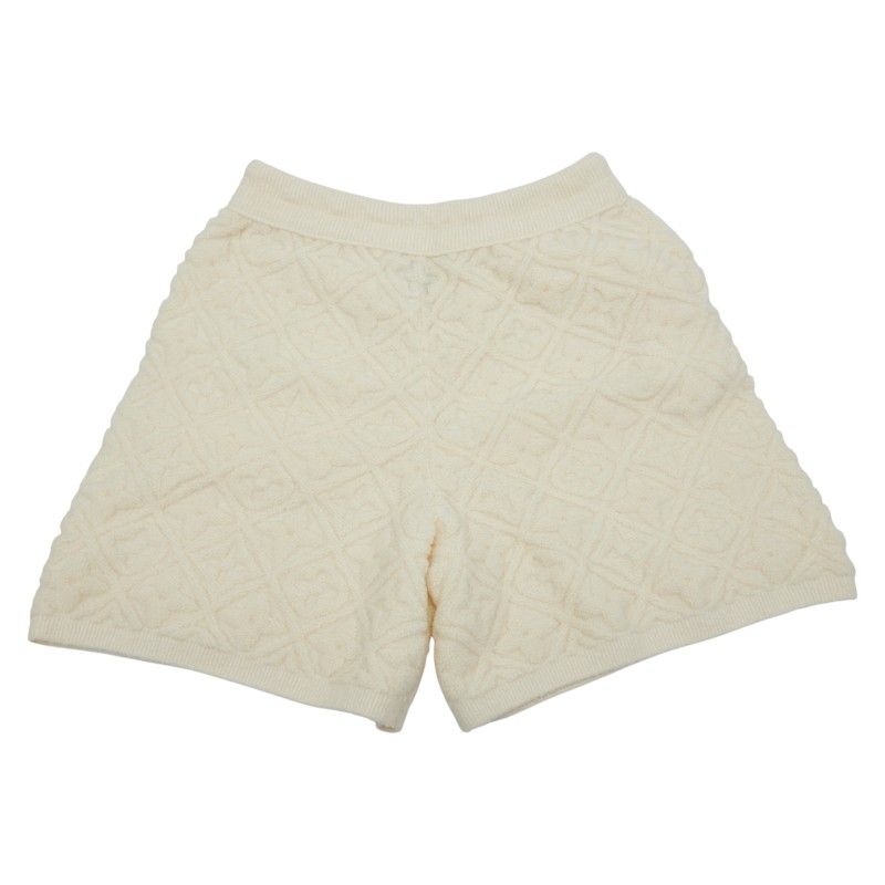 ルイ ヴィトン モノグラム ショートパンツ サイズ XS アイボリー ウール ナイロン ポリウレタン レディース LOUIS VUITTON 1 0240172