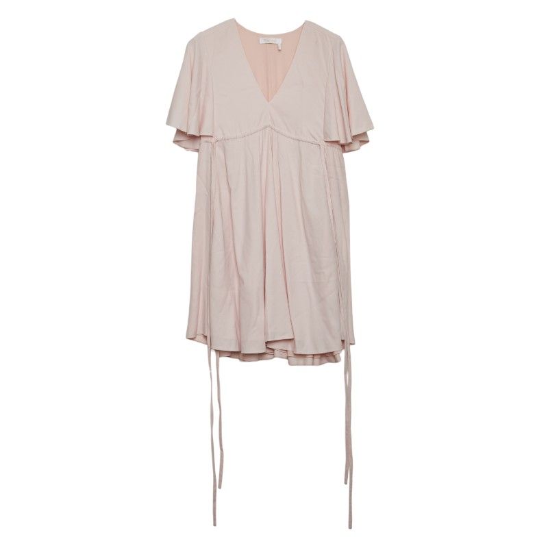 クロエ チュニック 半袖ミニワンピース サイズ 34 ピンク アセテート レーヨン レディース Chloe 1-0240225