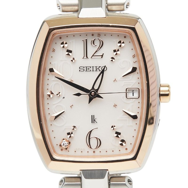 セイコー ルキア 1B32-0AF0 シルバー ゴールド ステンレススチール メッキ レディース SEIKO 1-0240430