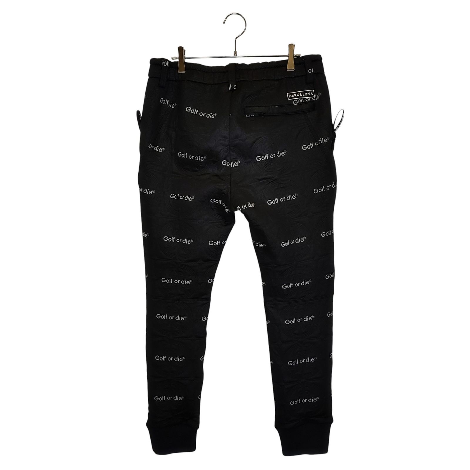 MARK＆LONA マークアンドロナ ゴルフ 22AW Xenon Swarm Pants ジャカード スウェットパンツ MLM-2D-AT17 48 ブラック グレー メンズ