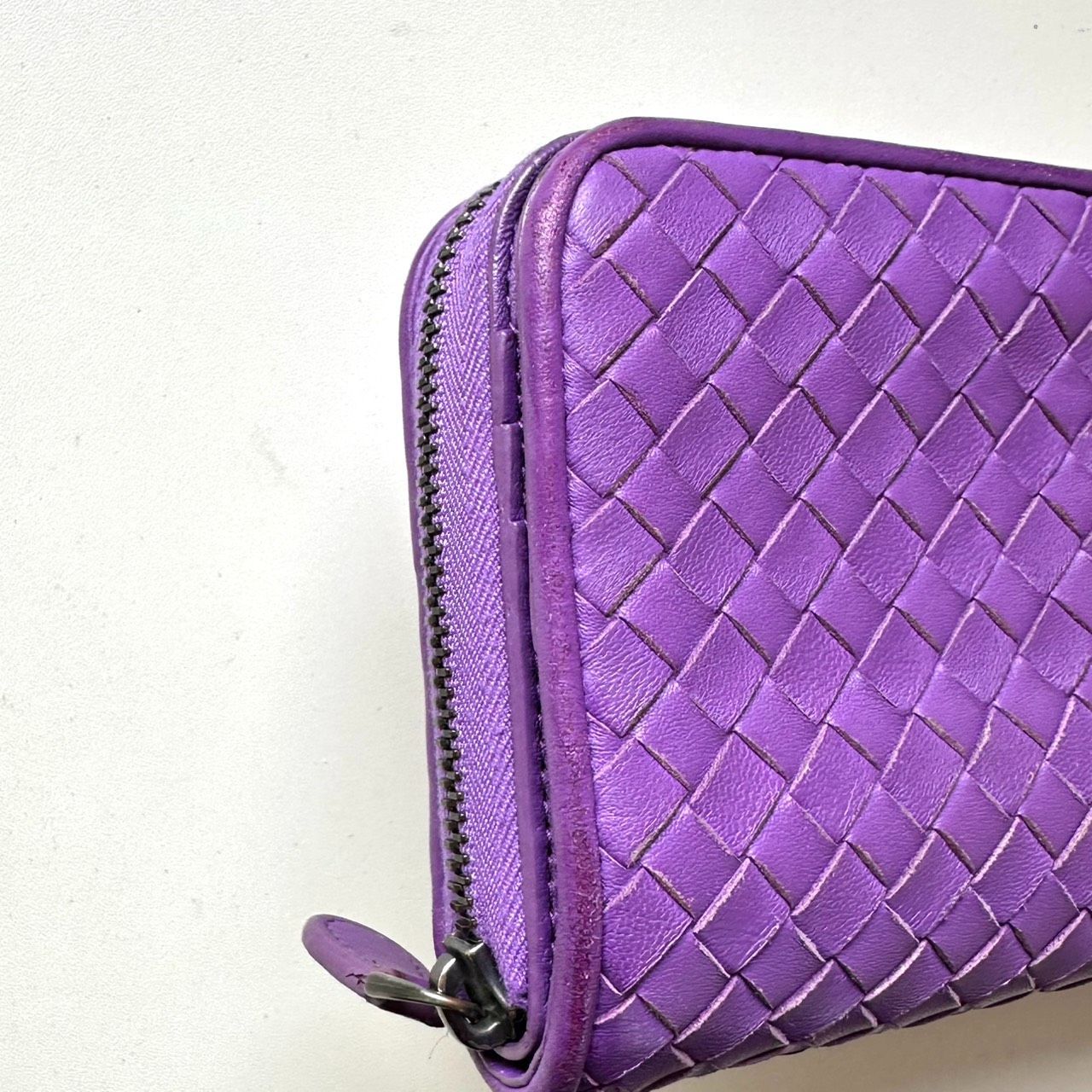 ボッテガヴェネタ BOTTEGA VENETA 長財布 イントレチャート パープル