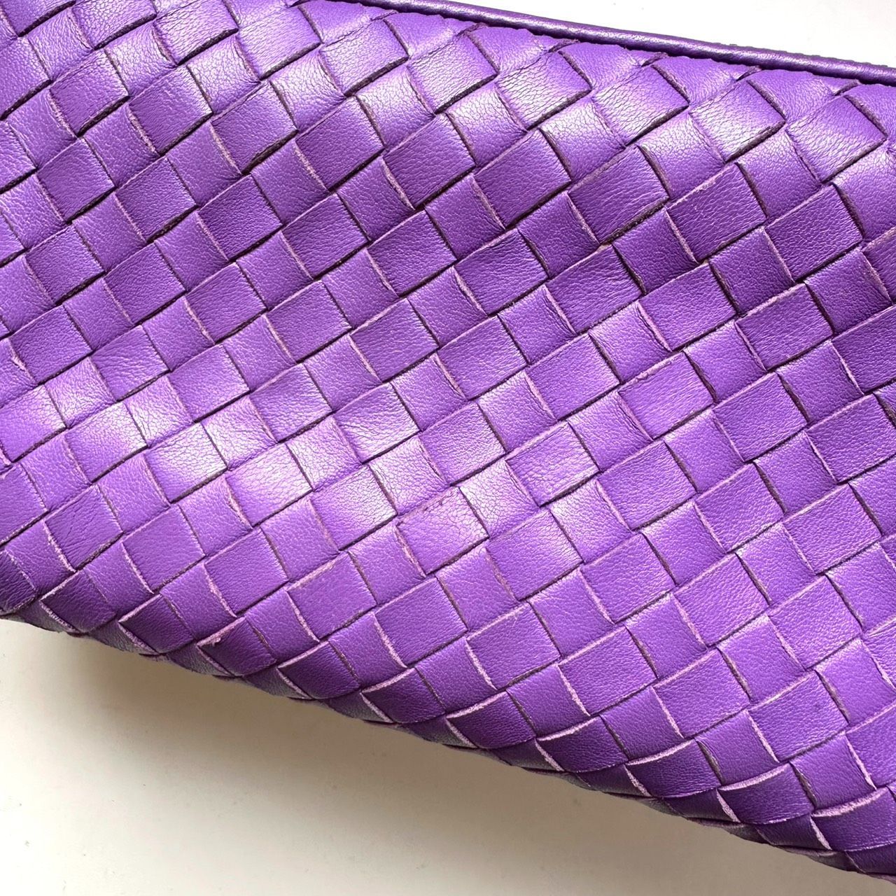 ボッテガヴェネタ BOTTEGA VENETA 長財布 イントレチャート パープル