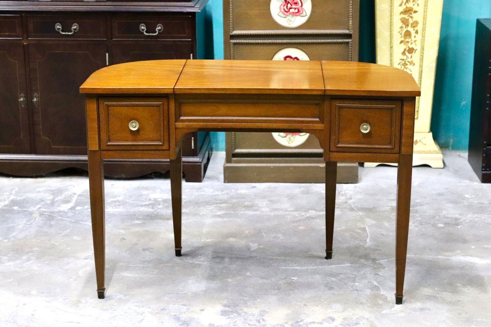 GMIK574 DREXEL HERITAGE ドレクセルヘリテイジ トライユン ドレッサー デスク 机 クラシック ヴィンテージ アンティーク 定価約43万