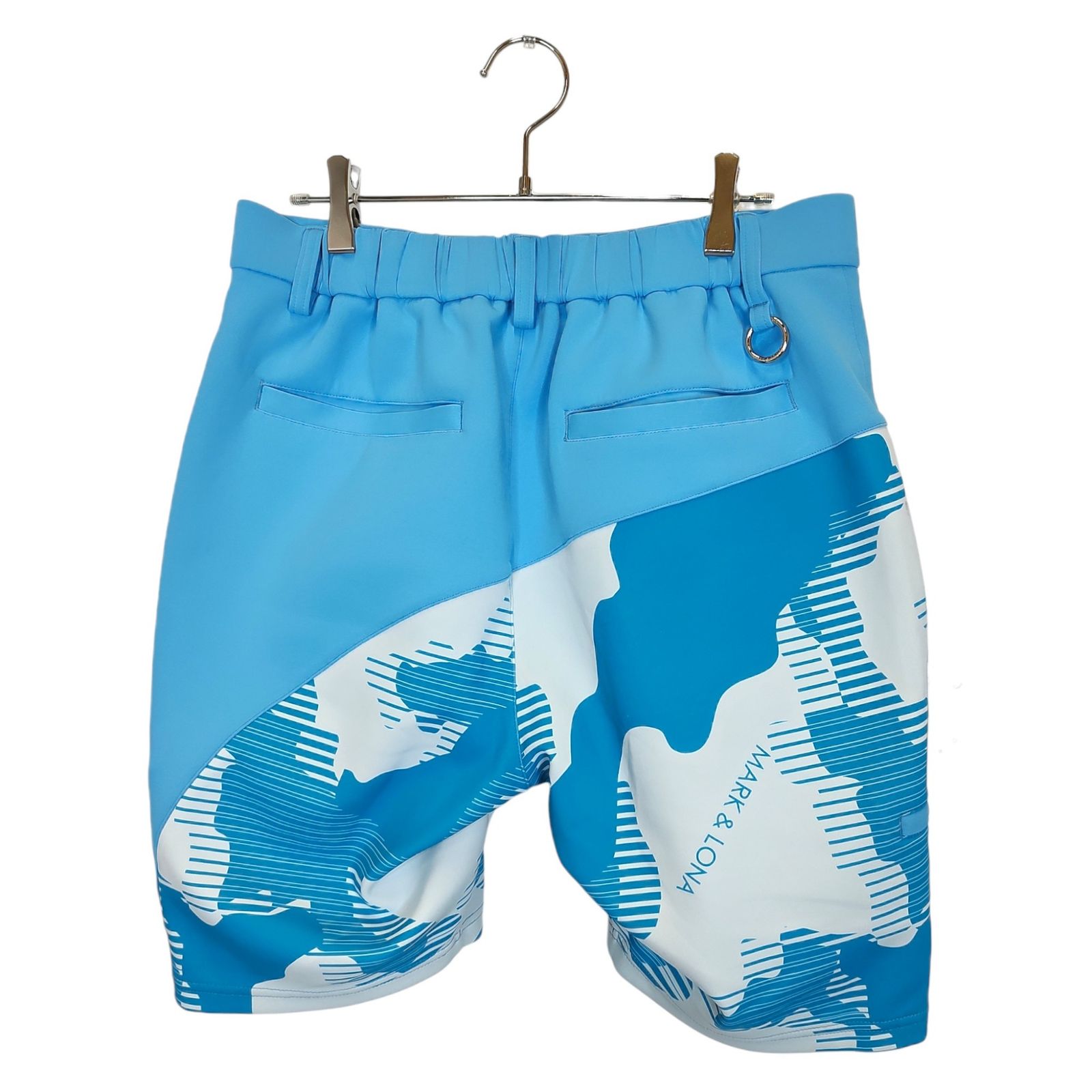 MARK＆LONA マークアンドロナ ゴルフ 25SS FLOW CAMO SHORTS カモフラ ショートパンツ MLM-5A-AT13 46 ライトブルー メンズ