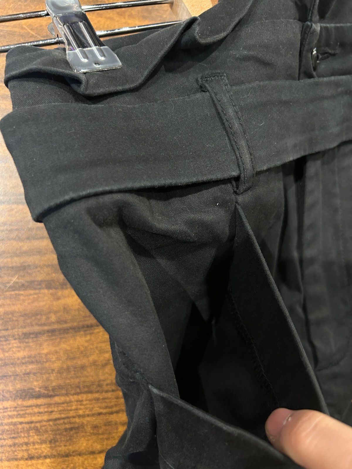 ブラック 綿パンツ