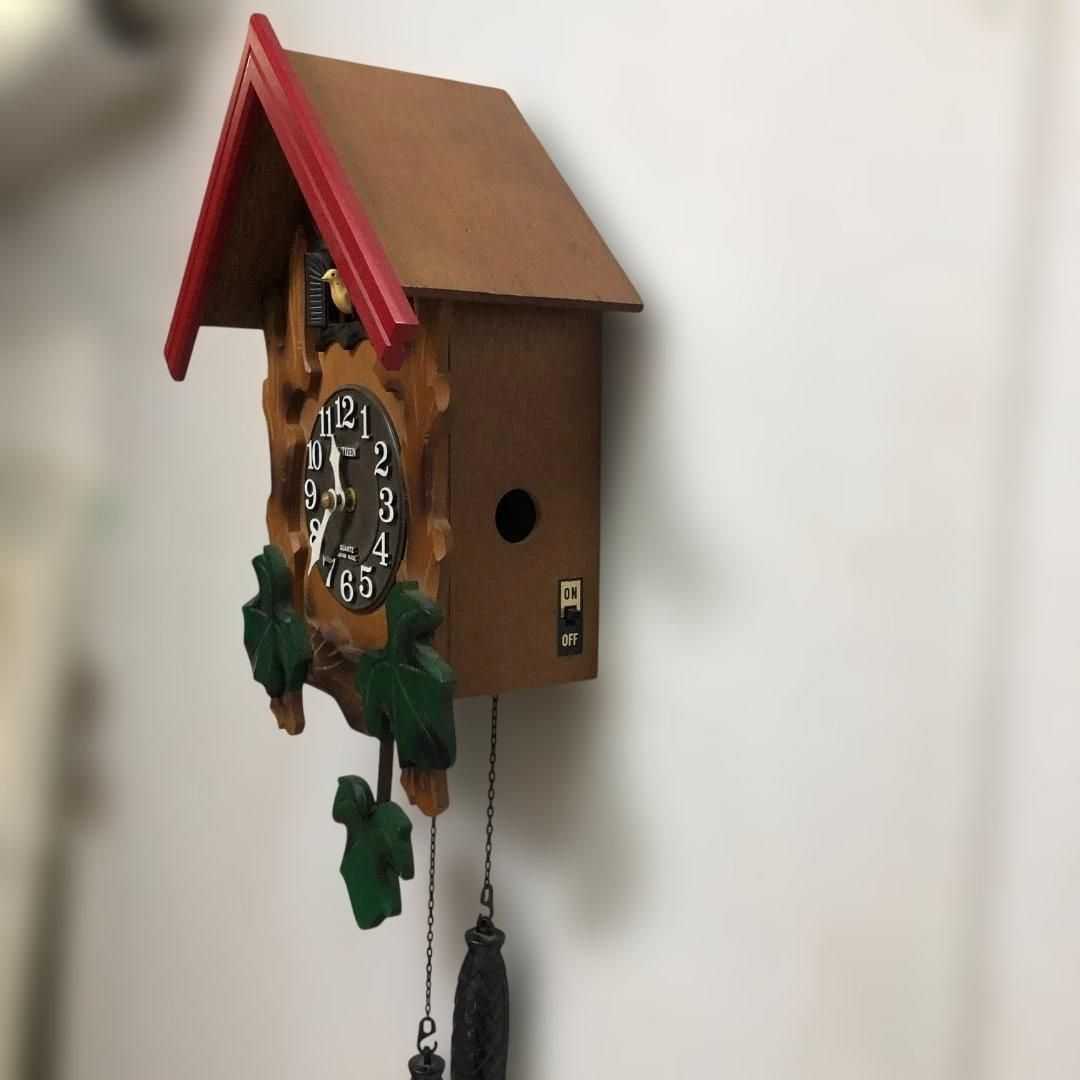 送料無料 シチズン 鳩時計 4MJ775-0 クオーツ式 CITIZEN 掛時計 振り子