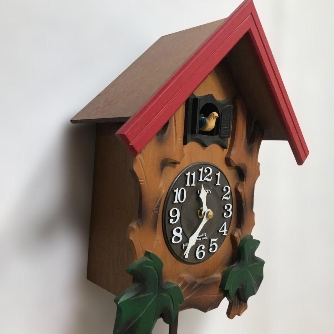 送料無料 シチズン 鳩時計 4MJ775-0 クオーツ式 CITIZEN 掛時計 振り子