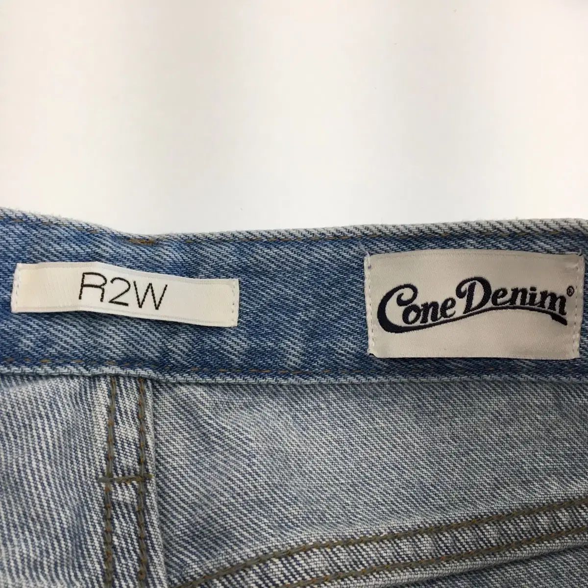 R2W レディトゥウェア コーンデニム サイドパネル ワイド デニムジーンズ 26 インチ DECORATOM_COM_BR