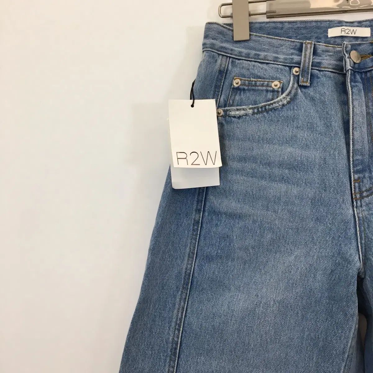 R2W レディトゥウェア コーンデニム サイドパネル ワイド デニムジーンズ 26 インチ