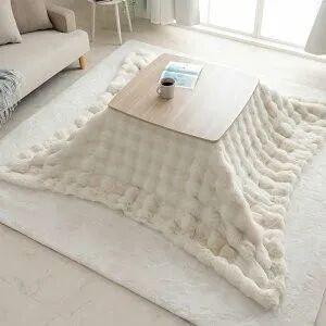 ラビットファー調 こたつ布団 180✕180cm こたつ布団 正方形 長方形 こたつ掛布団 ファー