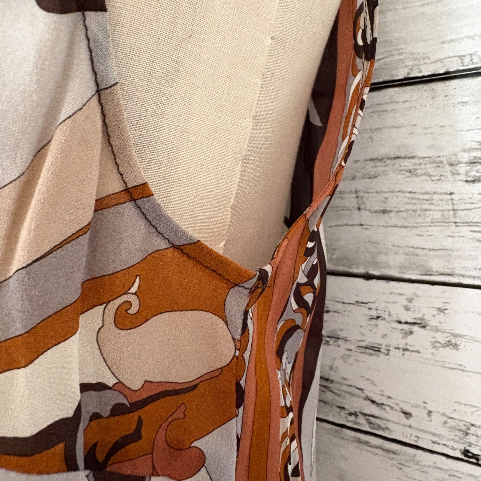 エミリオプッチ ブラウス ヴィンテージ シルク ハイネック