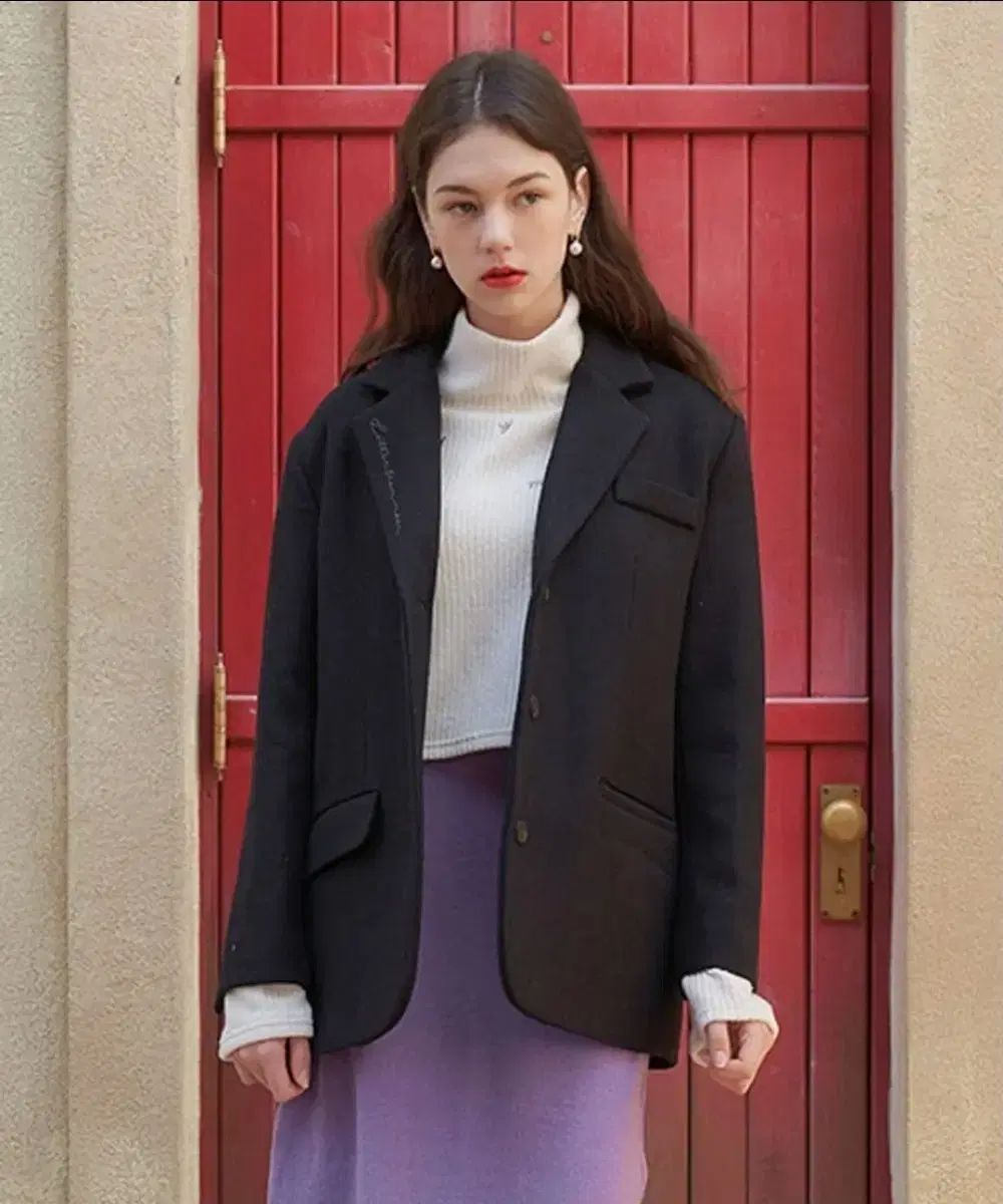 letter from moon レターフロムムーン ウール カラ 刺繍 キルティング ジャケット