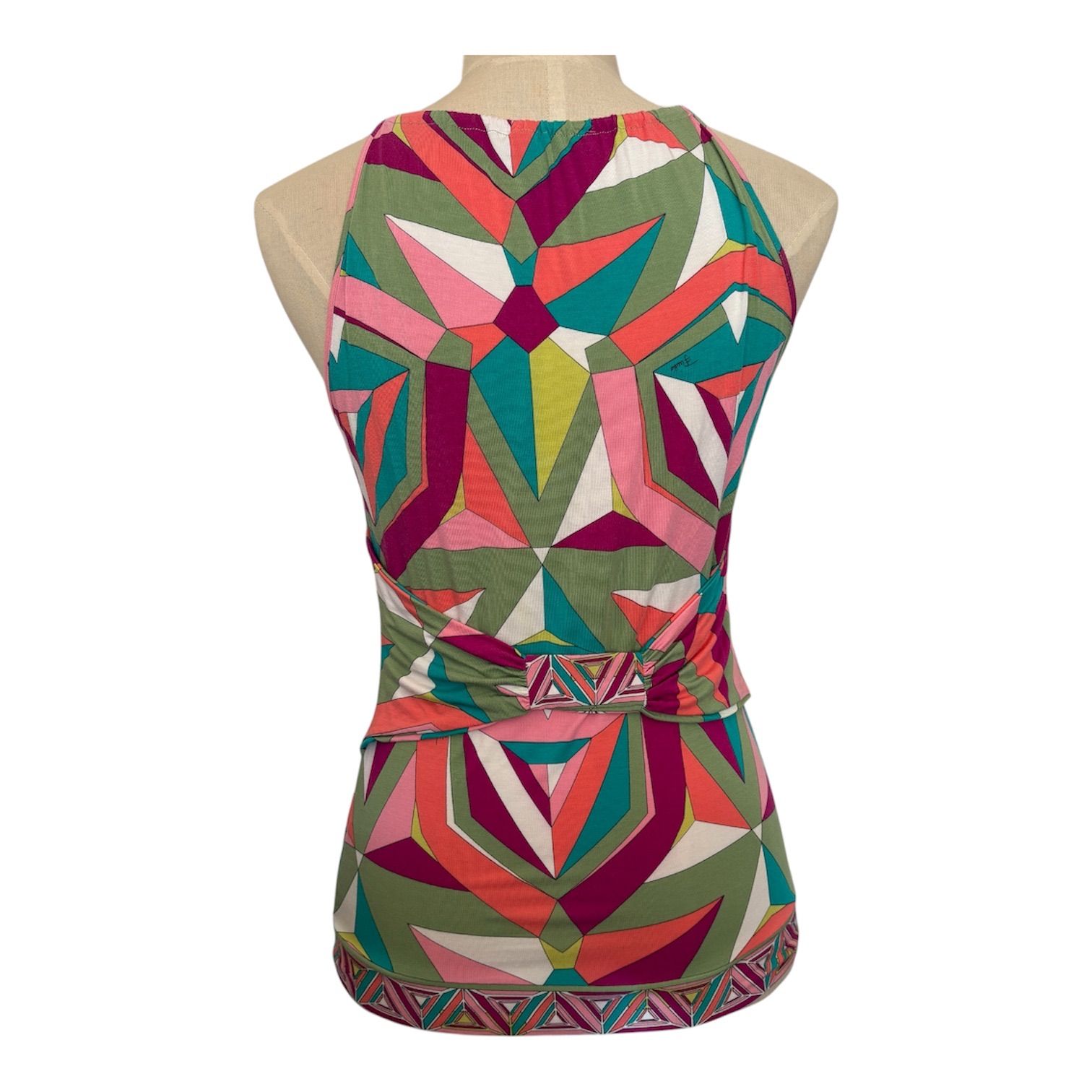 EMILIO PUCCI ノースリーブトップス　エミリオプッチ エミリオプッチ トップス ノースリーブ ホルターネック ジオメトリック