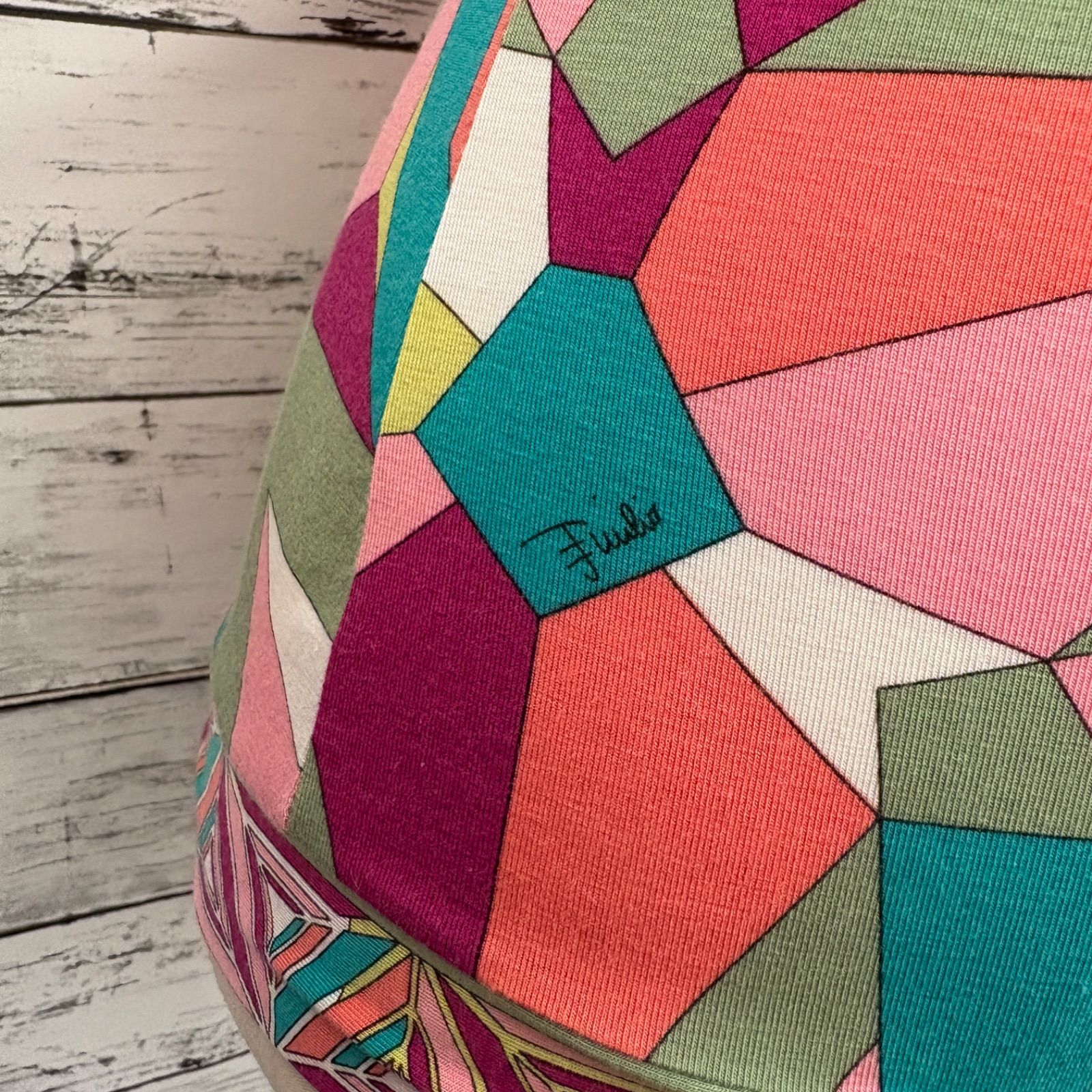 エミリオプッチ トップス ノースリーブ ホルターネック ジオメトリック