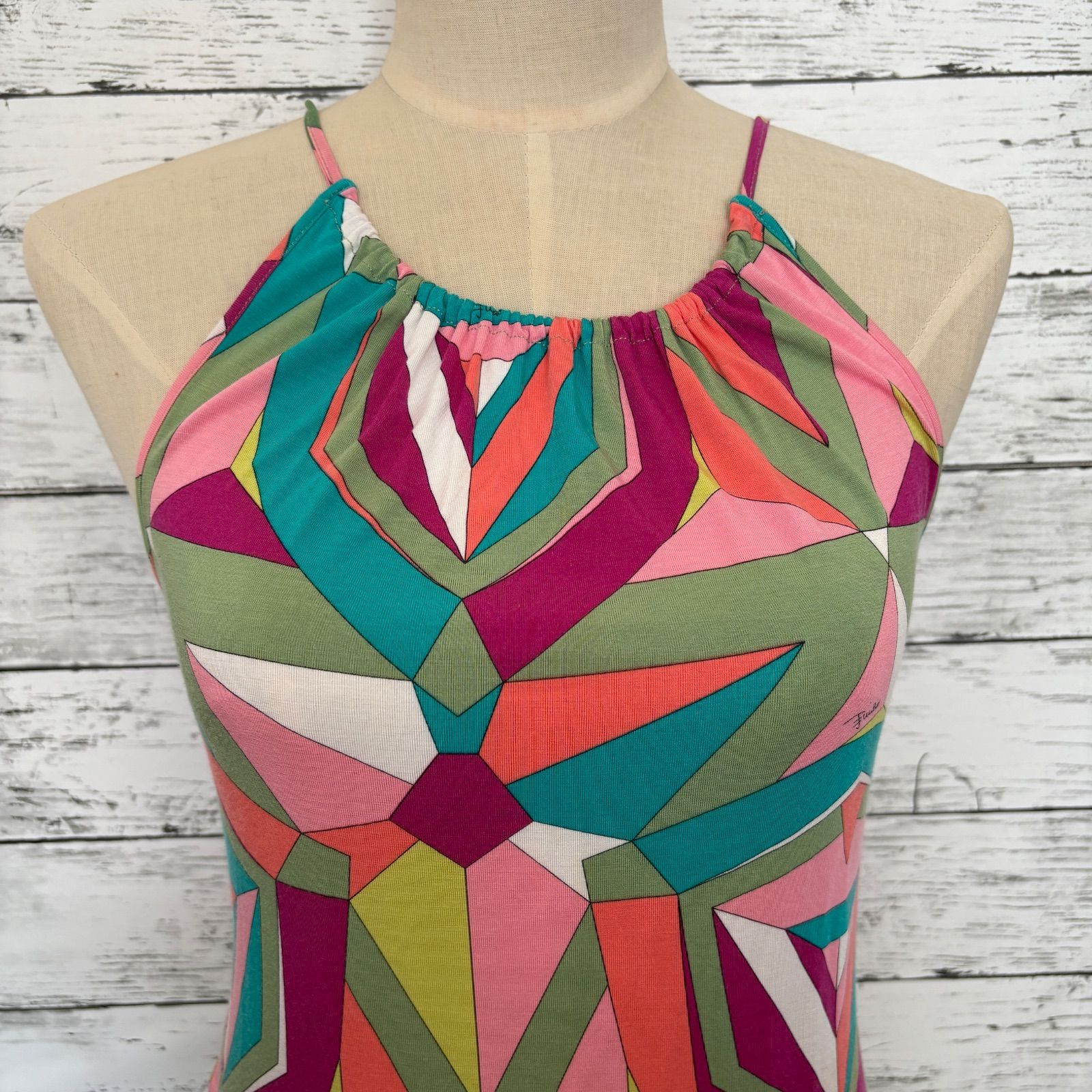 EMILIO PUCCI ノースリーブトップス　エミリオプッチ エミリオプッチ トップス ノースリーブ ホルターネック ジオメトリック