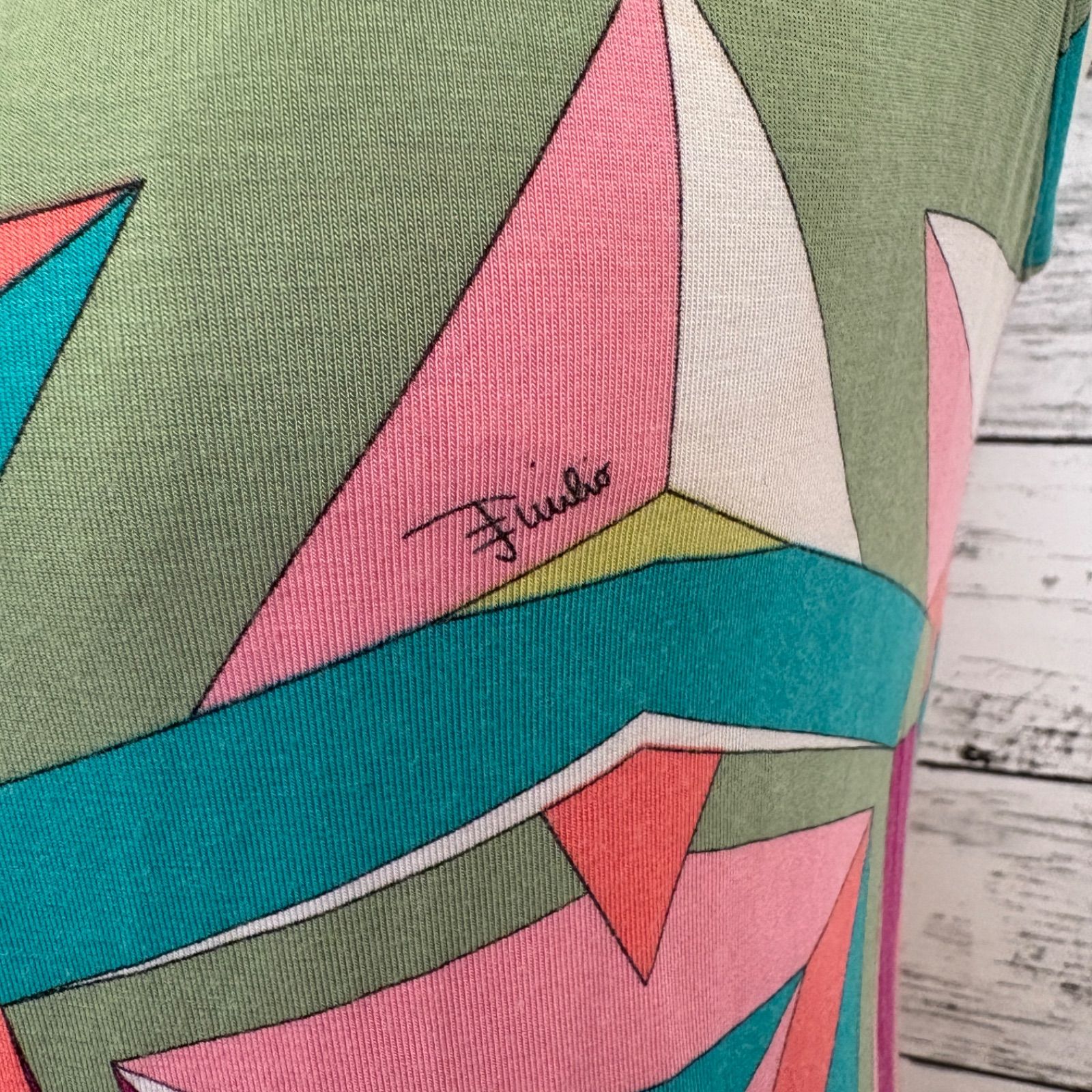 エミリオプッチ トップス ノースリーブ ホルターネック ジオメトリック