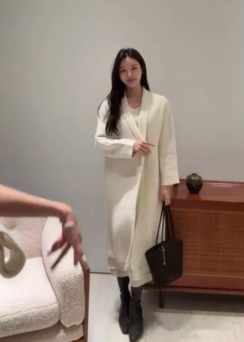  SIE ROA ショール ニット ジャケット アイボリー 丈 長袖 カーディガン ボレロ アンサンブル