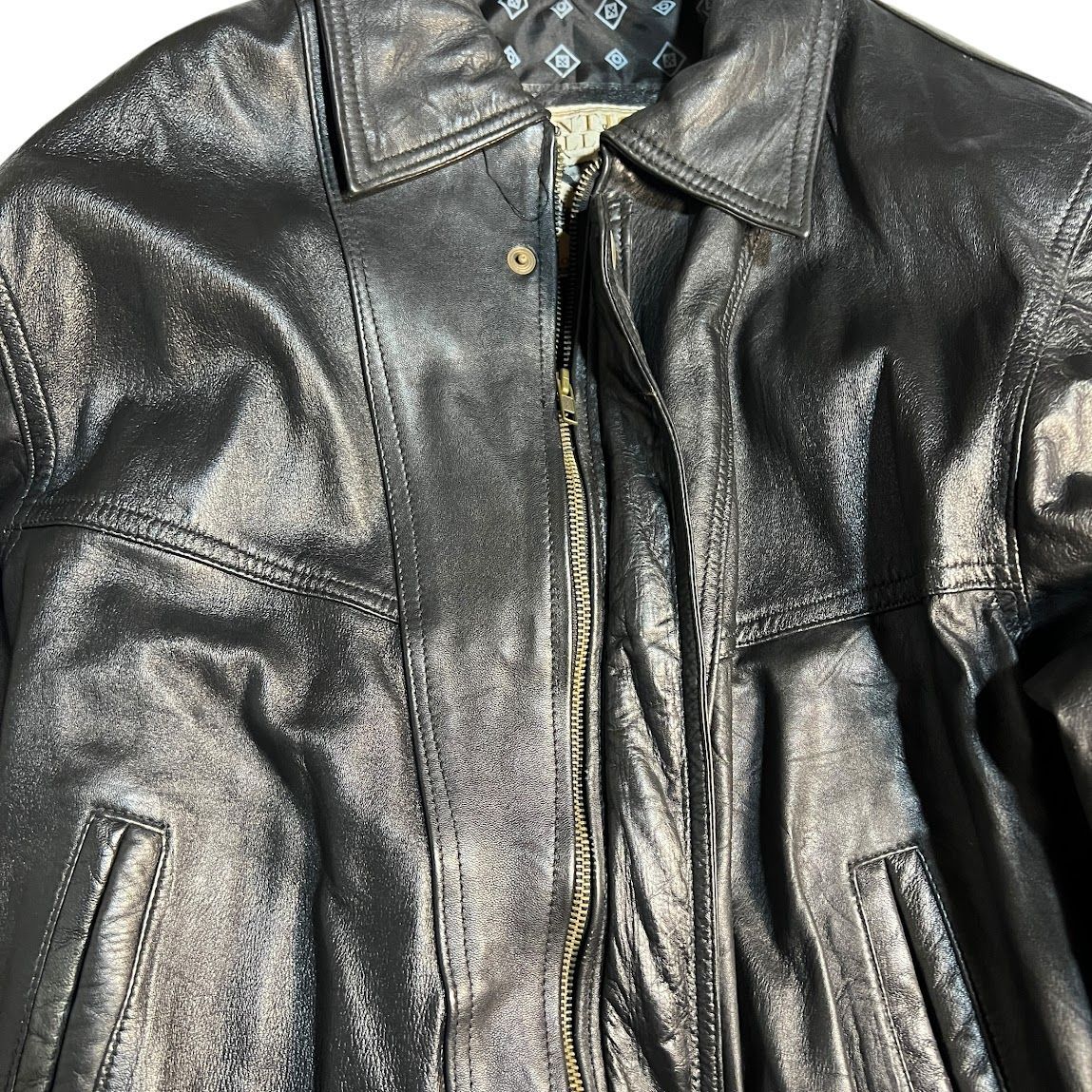 Z1576 1937 ANTICA PELLETTERIA イタリア レザー ジャケット アウター