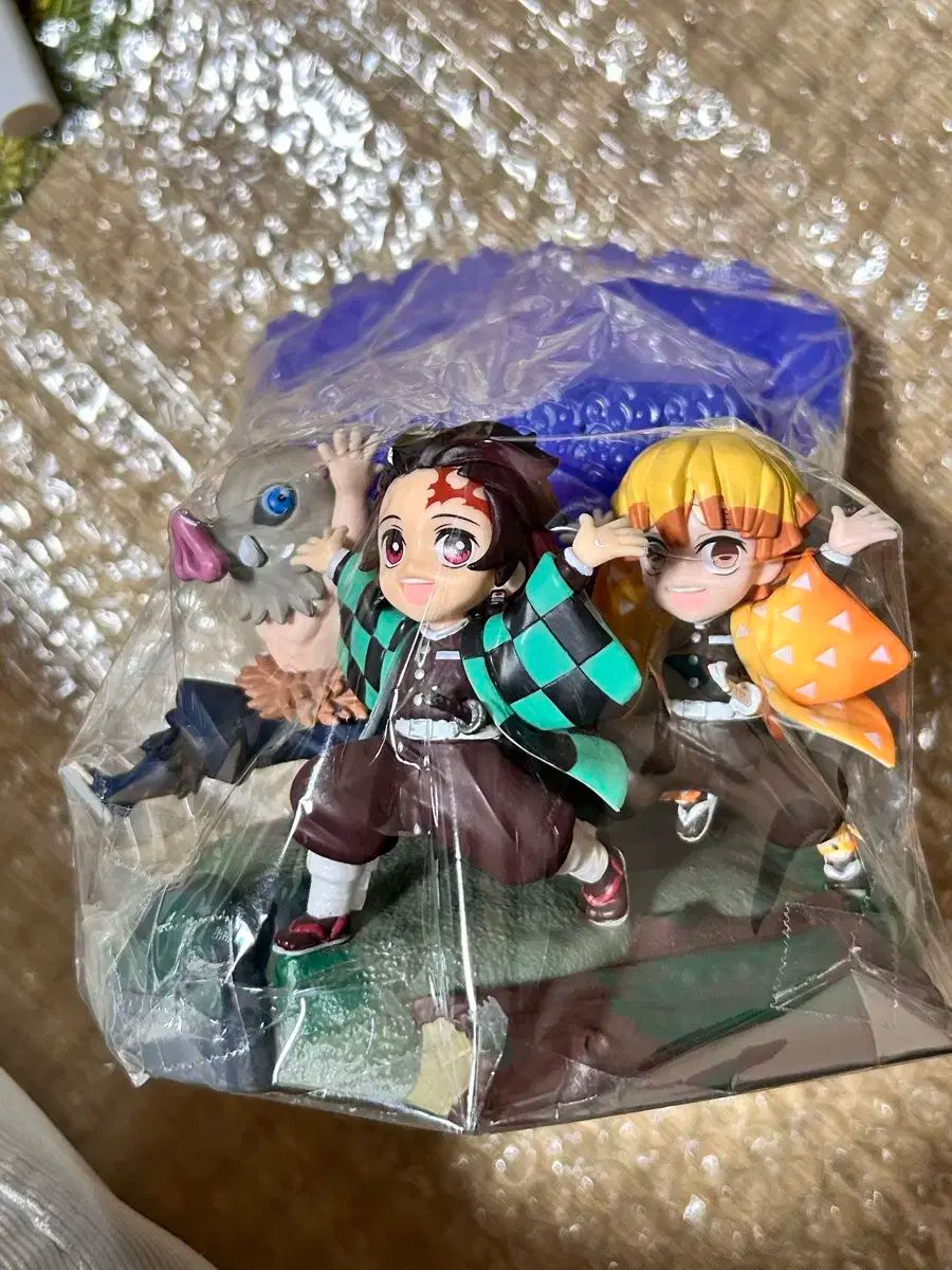 鬼滅の刃 炭治郎 我妻 善逸 伊之助 初出会いチェキ風フィギュアセット ボックスなし