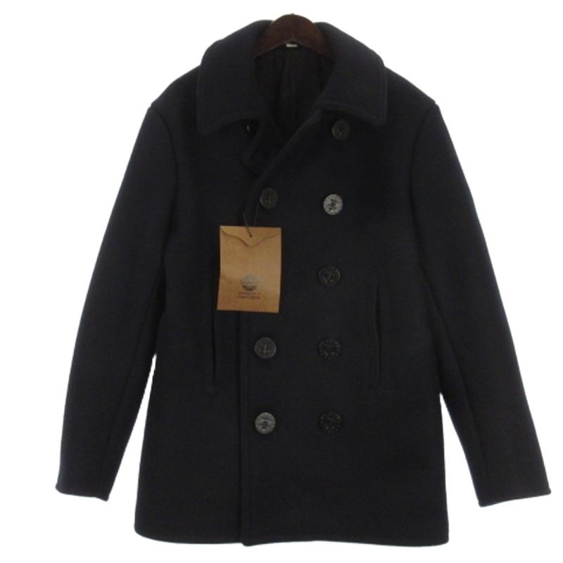 バズリクソンズ BUZZ RICKSON’S PEA-COAT NAVAL CLOTHING FACTORY ピーコート ニットメルトン BR11554 ネイビー 42 XL