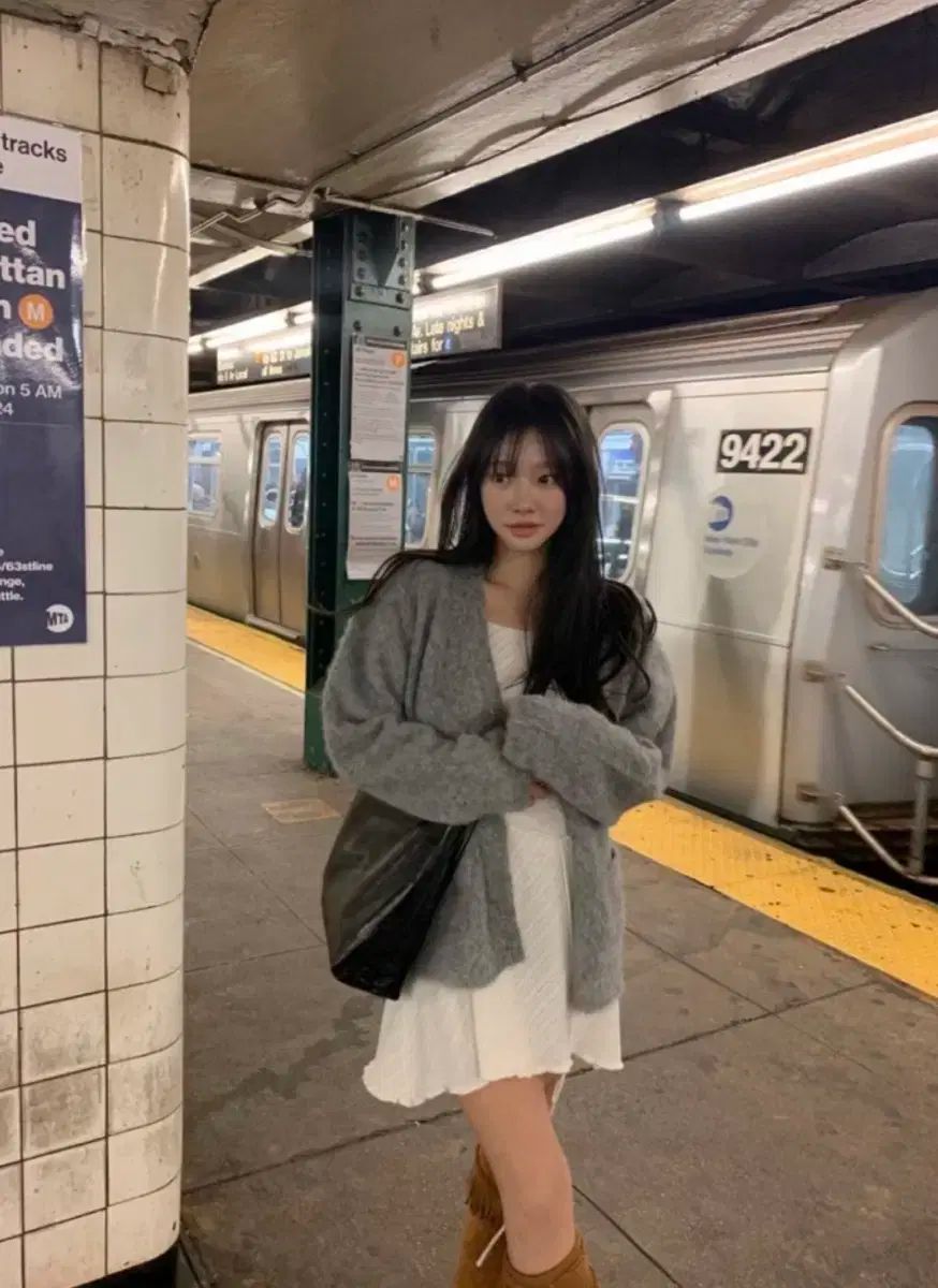 더위시 The wish 리즈 LIZ 테디 Teddy 알파카 アルパカ 가디건 カーディガン 그레이 グレー