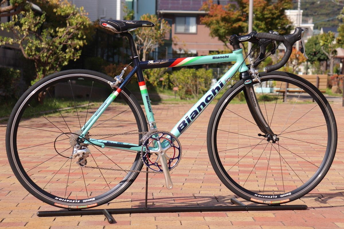 ビアンキ BIANCHI SL LITE ALLOY 2000年頃 シマノ アルテグラ 6500 MIX 9S アルミ ロードバイク 芦屋店 BRIGHTFACE_UK