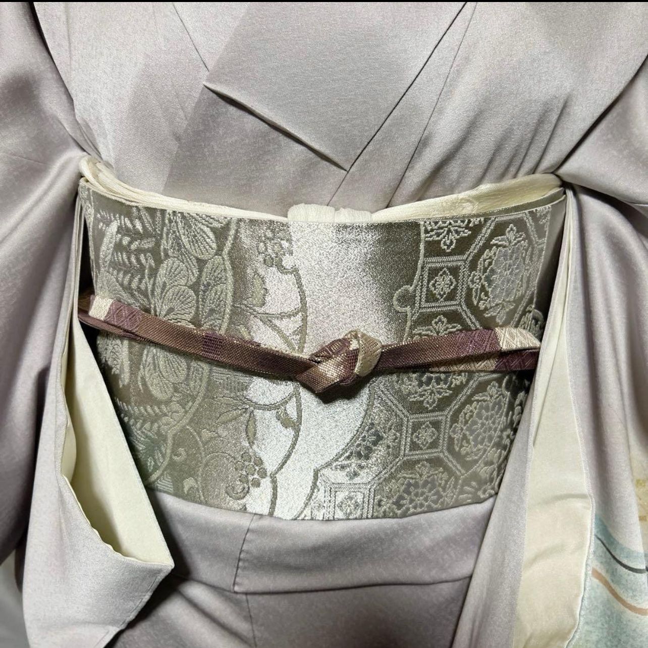 フルセット 西陣唐織特選プラチナ箔袋帯