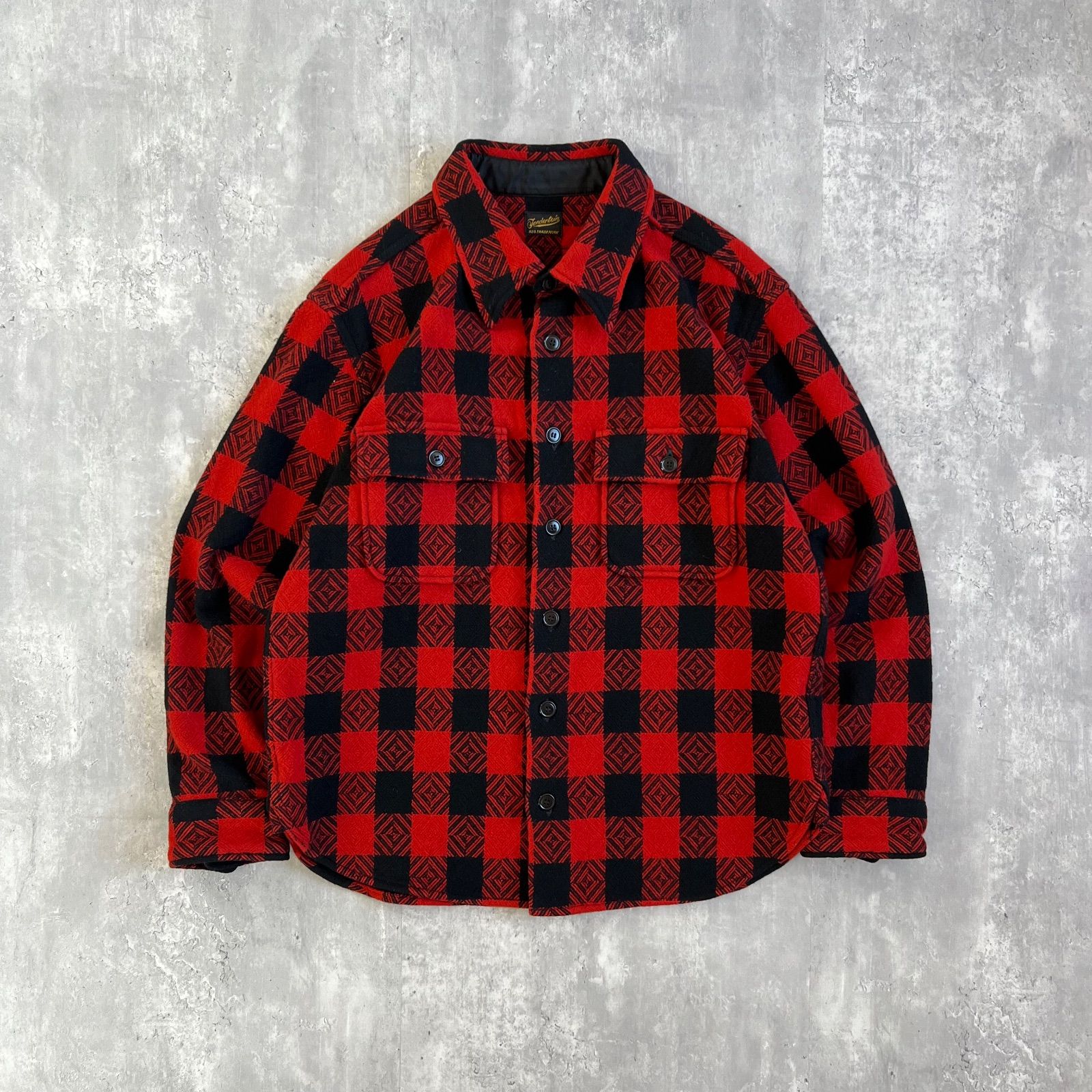 TENDERLOIN テンダーロイン T-BUFFALO SHIRT JACKET バッファローシャツ ジャケット レッド系 XSサイズ