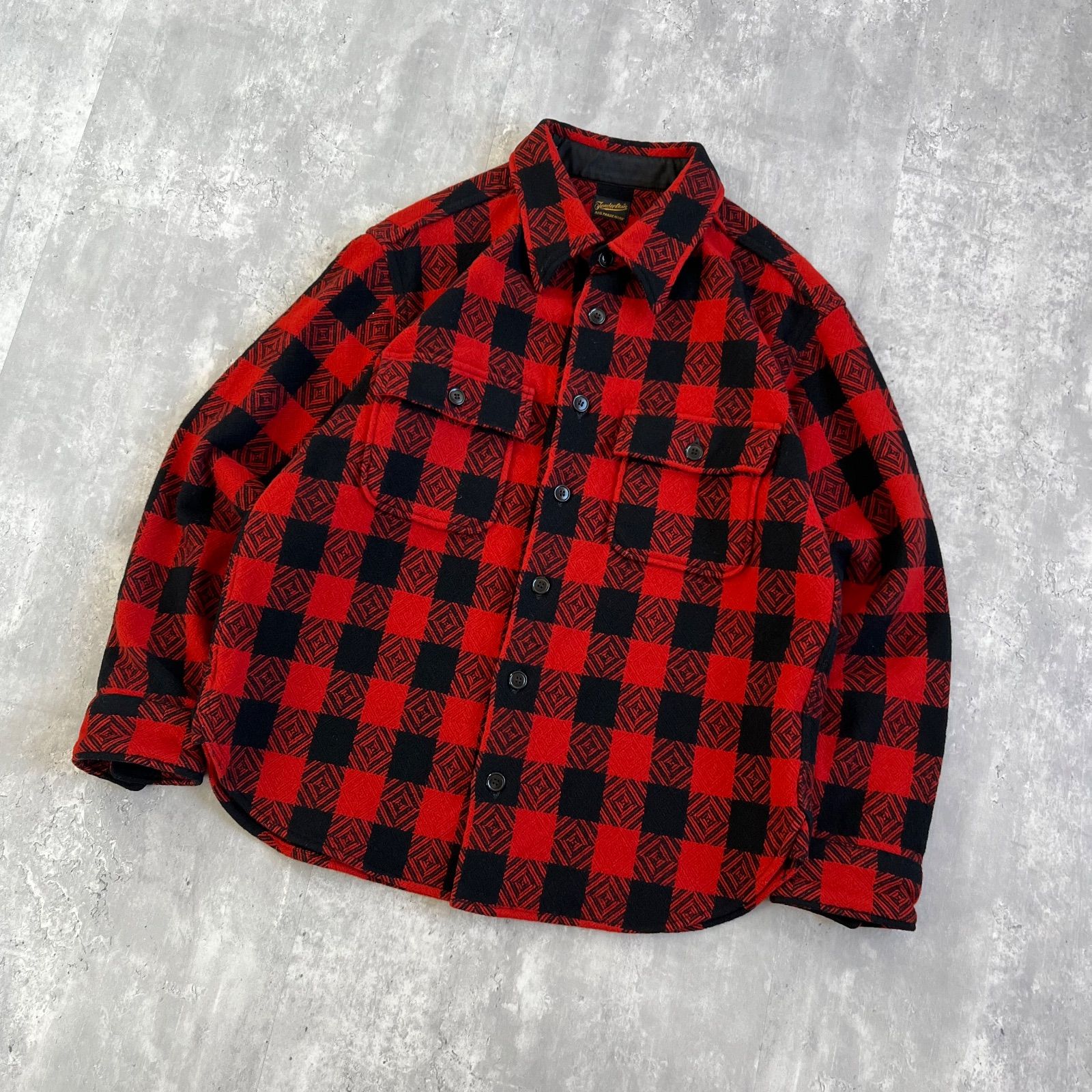TENDERLOIN テンダーロイン T-BUFFALO SHIRT JACKET バッファローシャツ ジャケット レッド系 XSサイズ