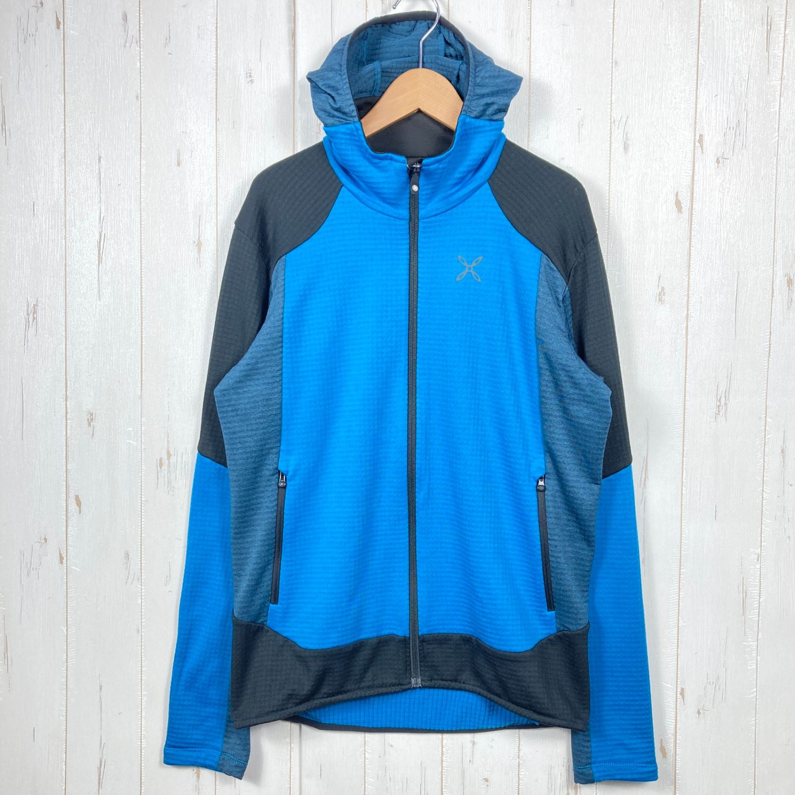 Men s S ブルー系 Montura モンチュラ ストレッチ フーディ ジャケット Stretch Color Hoody Jacket ポリエステル ウェア トップス アウター ジャケット フリース ポーラテック