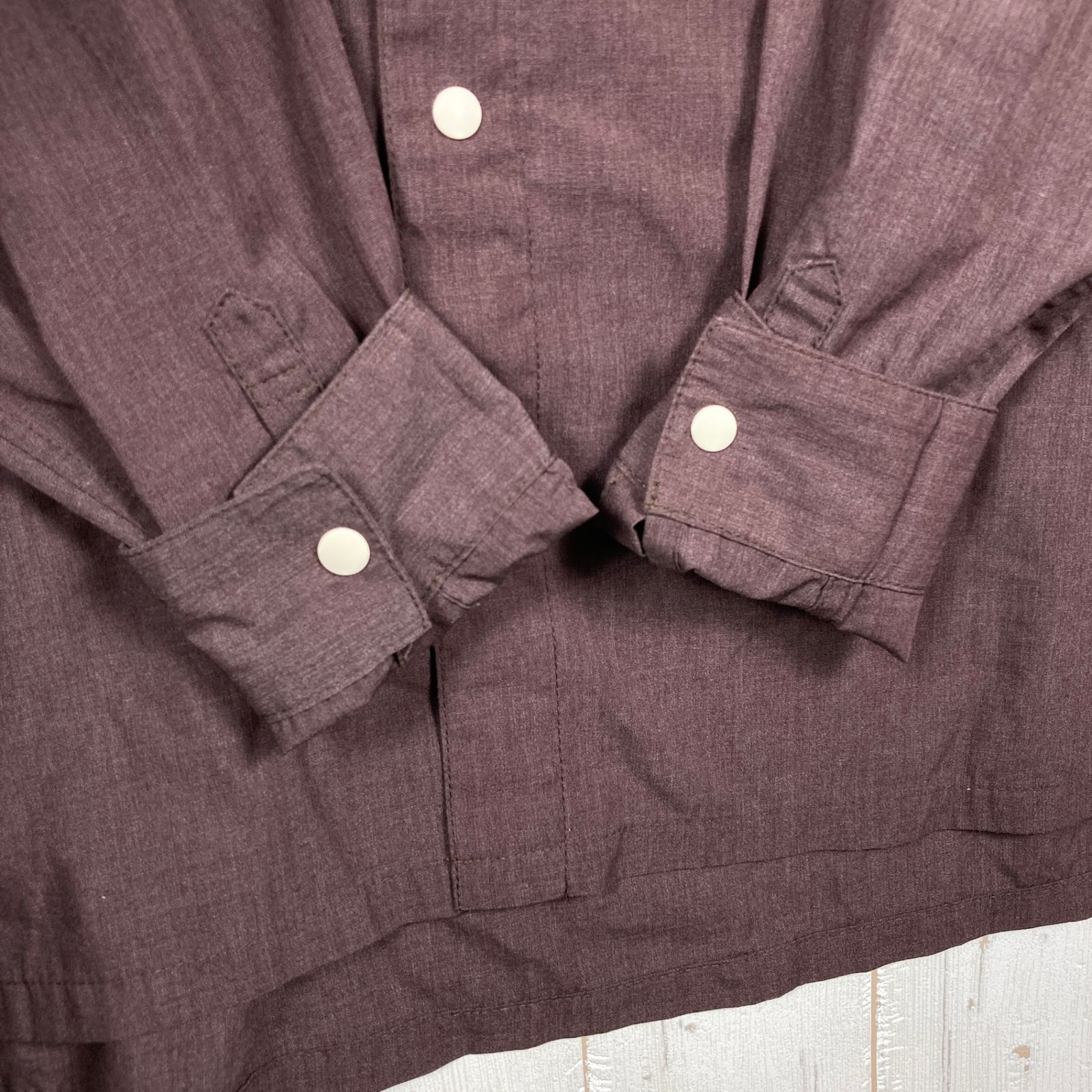 Unisex S ブラウン系 Yamatomichi 山と道 バンブー シャツ Bamboo Shirt レーヨン ウェア トップス インナー ロングスリーブシャツ z