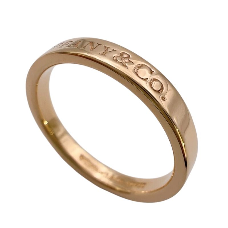 ティファニー TIFFANY＆CO ロゴリング ピンクゴールド 750PG ジュエリー