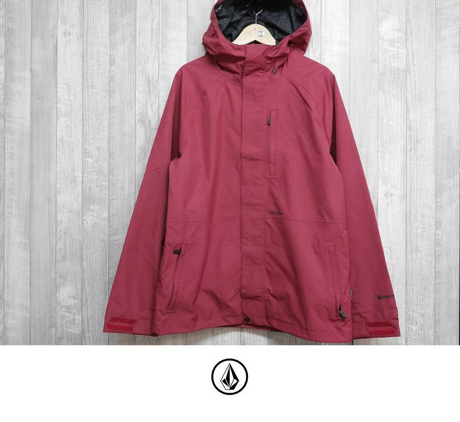 26 VOLCOM DUA GORE-TEX JACKET - Mサイズ - BURNT RED ゴアテックス ジャケット スノーボード ウェア