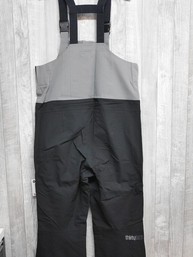 26 ThirtyTwo TM-3 BIB PANT - Mサイズ BLACK GREY スノーボード ウェア 3レイヤー ビブパンツ