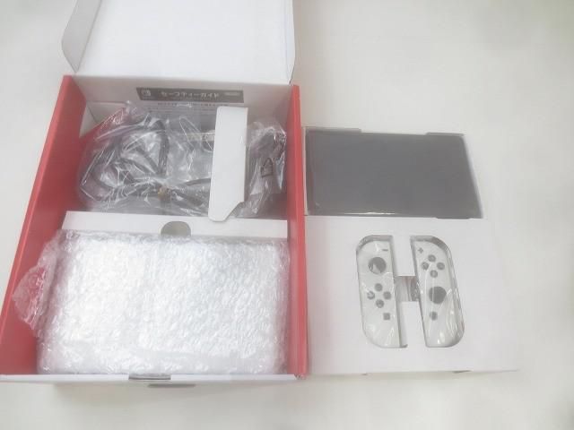品 ゲーム Nintendo switch ニンテンドースイッチ 本体 HEG-001 有機ELモデル 動作品 ジョイコン ホワイト き