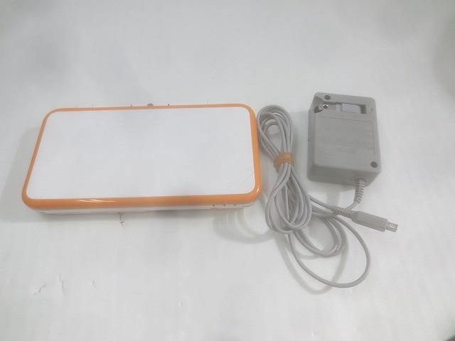 品 ゲーム ニンテンドー3DS LL 本体 JAN-001 ホワイト×オレンジ 動作品 充電器付き