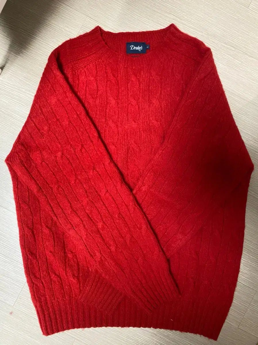 ドレイクス ケーブル ハーレーオブスコットランド ニット
