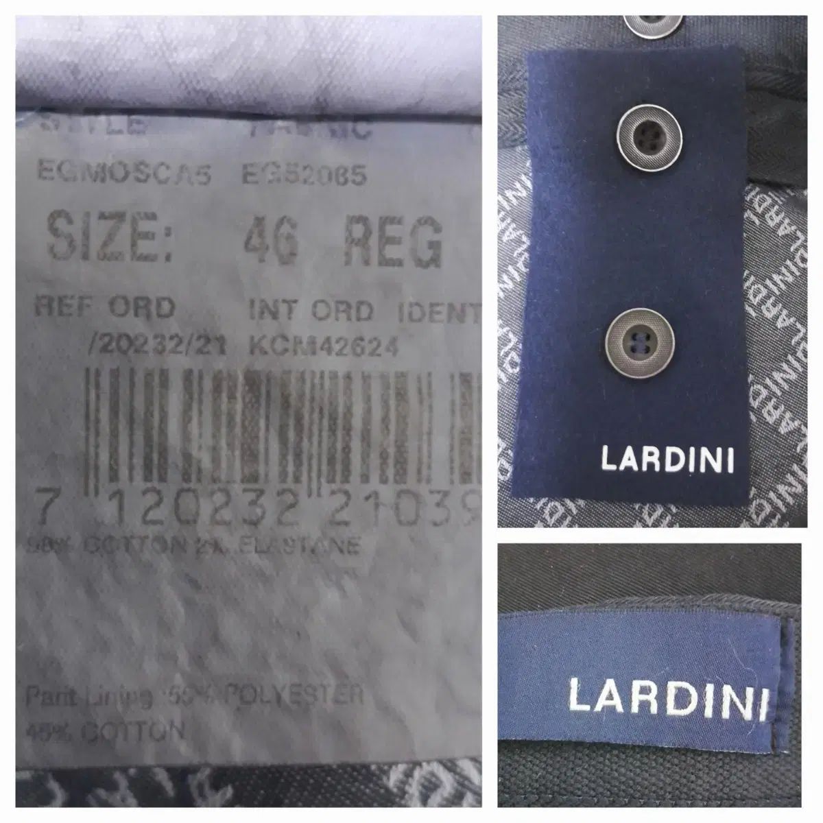  タグ イタリア ラルディーニ 5ポケット シンプルコットン パンツ 46 30 31 チノパン パンツ