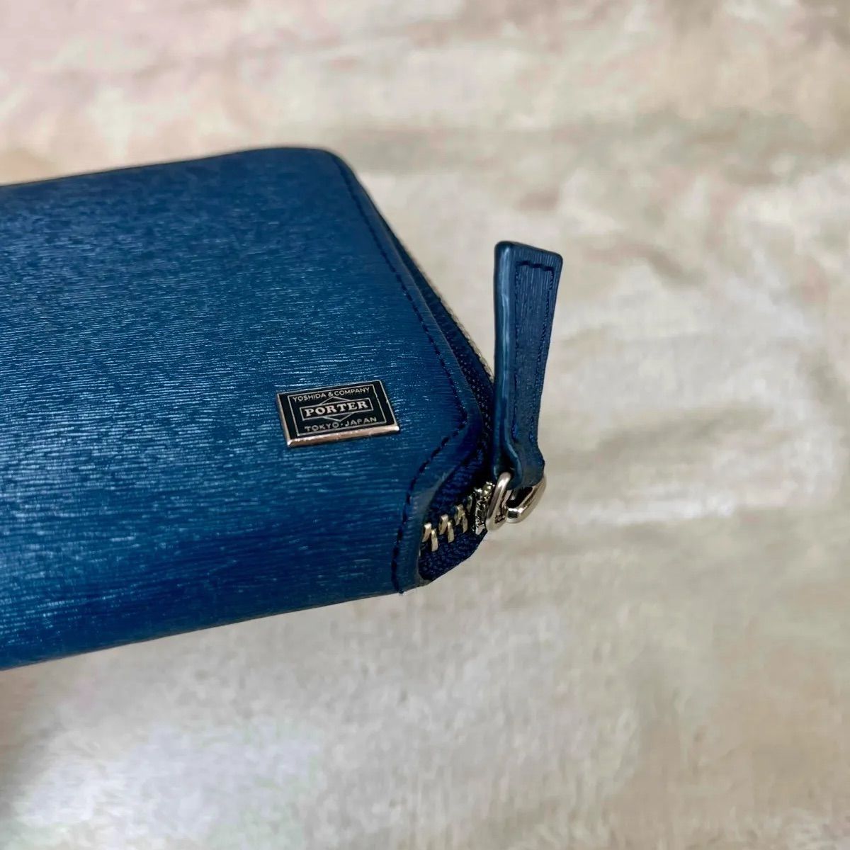 PORTER 長財布 紺 ネイビー ポーター - メルカリ