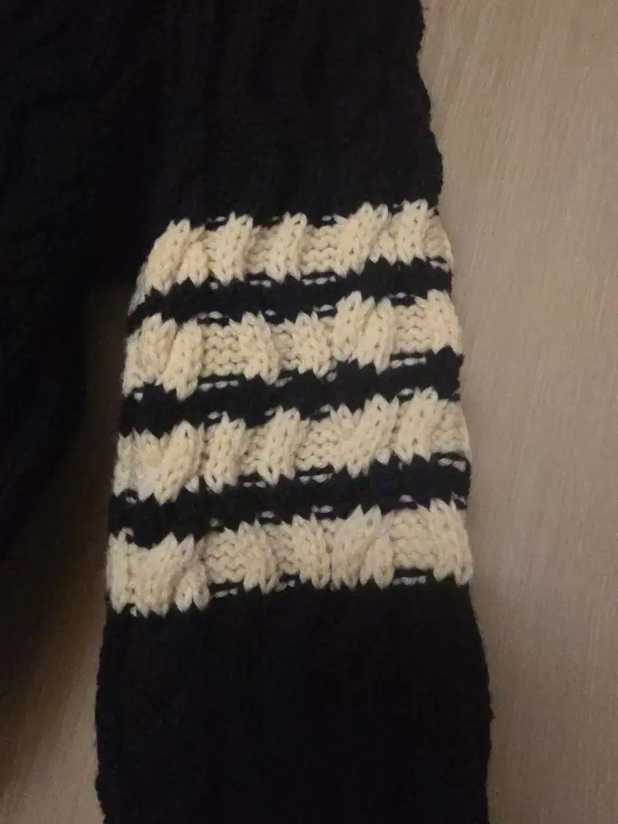 2Size トム ブラウン ネイビー アラン ケーブル ニット