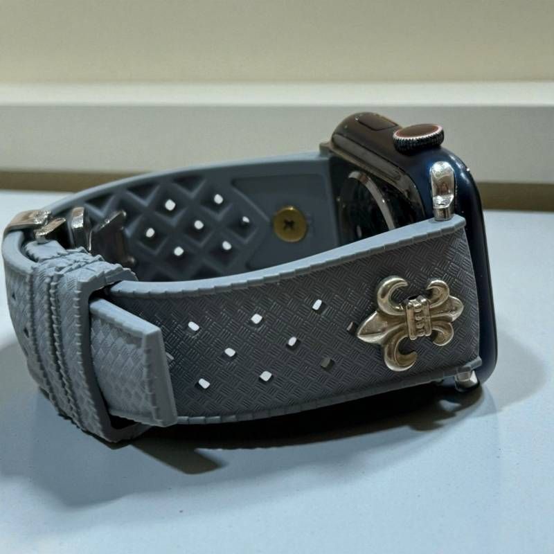 ベルト ウォッチバンド Apple Watch用も 百合 ユリの紋章 awb-03-01.jpg