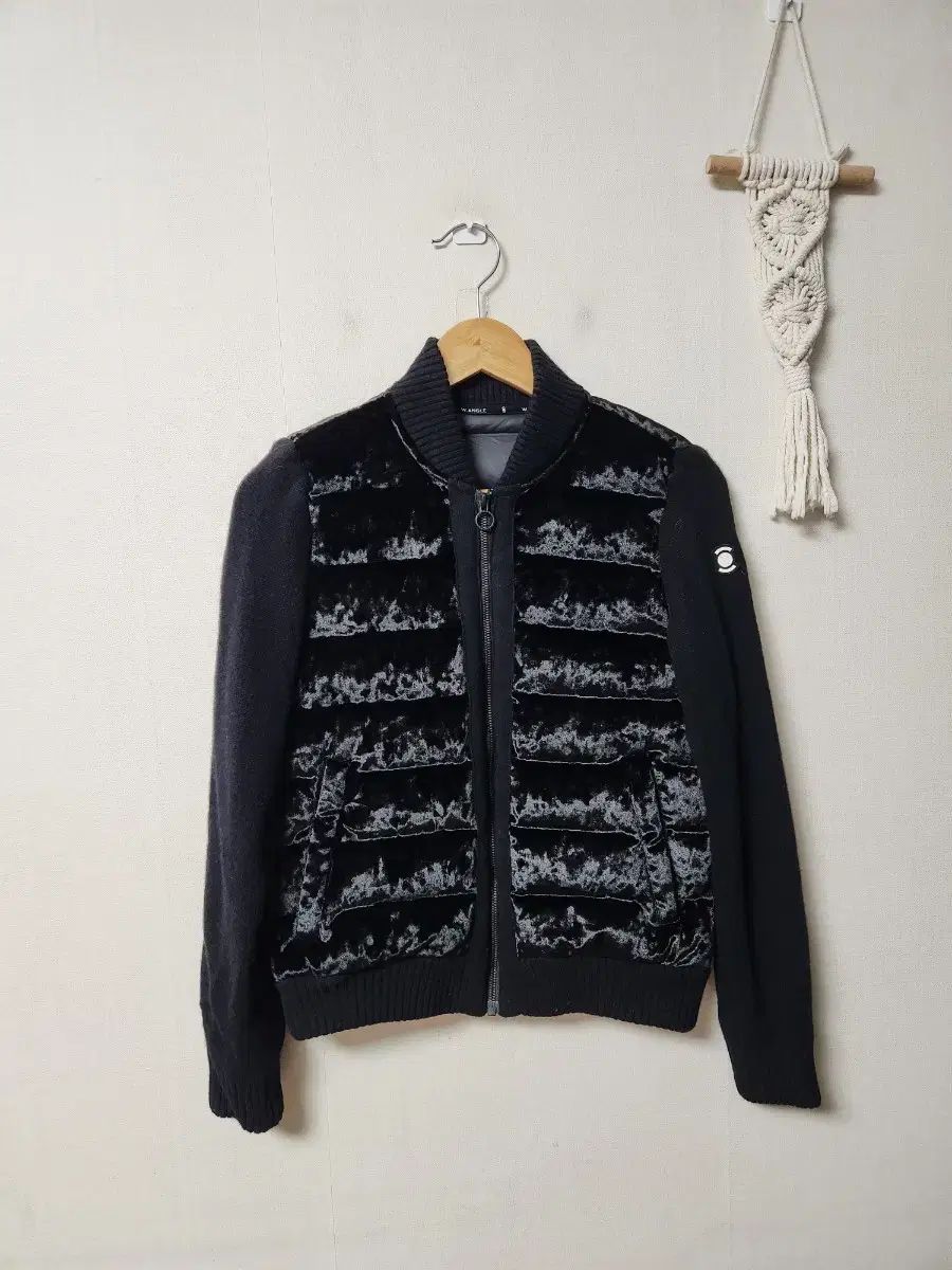 ワイドアングル ベロア ニット ダウン 85 グースダウン