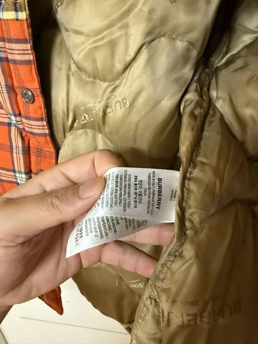 バーバリー シャツ ダウン ジャケット L KANDAIZUMI_COM