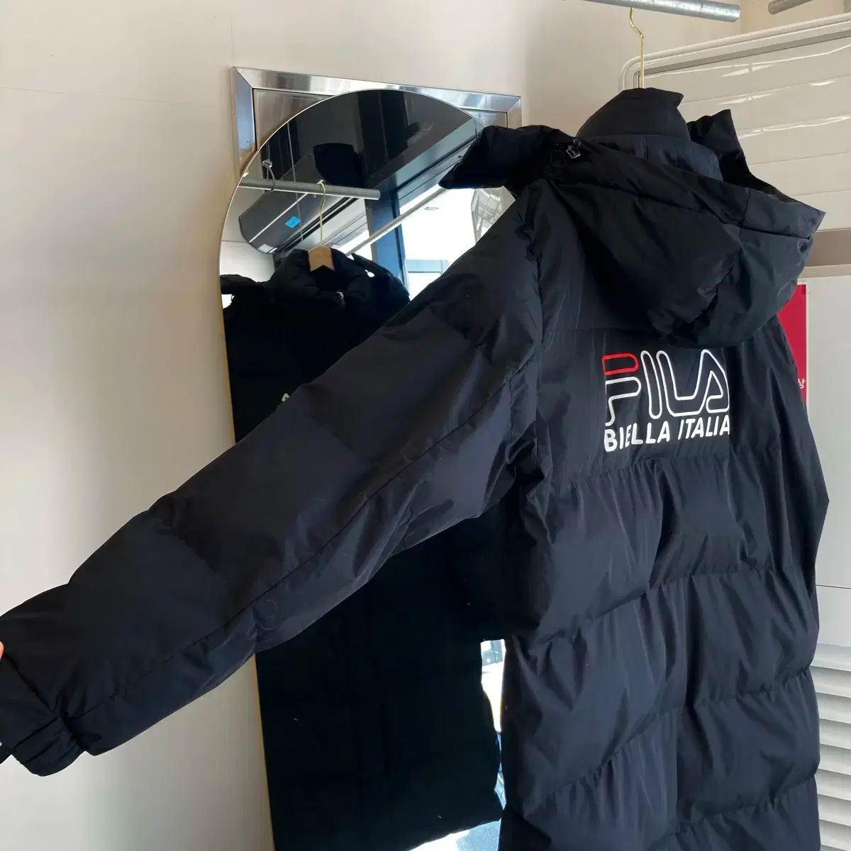 FILA フィラ ダウンジャケット ロング丈 2XL 110 Fila Long Padding KANDAIZUMI_COM